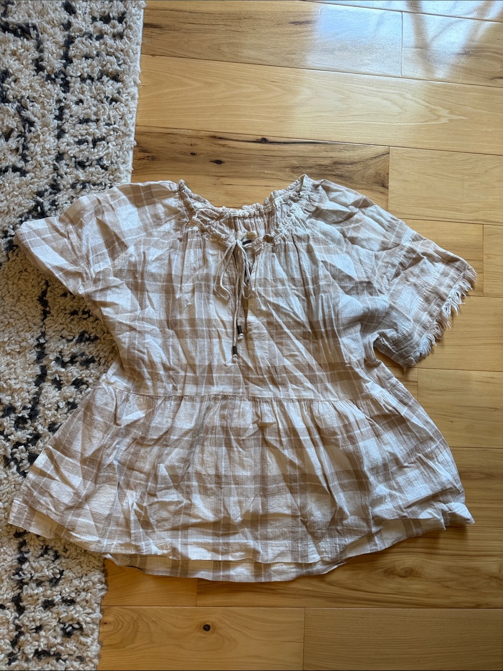 Women’s Short-Sleeve Peasant Top anthro